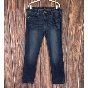 Paige Jeans Mens 38x30 Blue Federal Slim Straight Dark Wash Stretch Denim